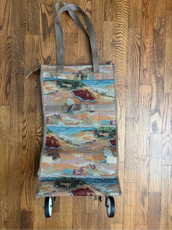 Handbags - Embroidered Tapestry Beach Bag Luggage Collapsible Folding Rolling